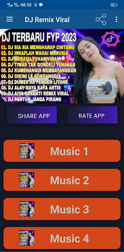 Android application Dj Sah Remix Sarah Suhairi screenshort