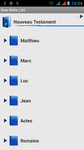 Android application Bible Louis Segond (LSG) screenshort