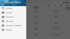 screenshot of Thread pitch gauge