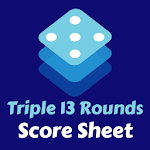 Triple 13 Rounds Score Sheet Apk
