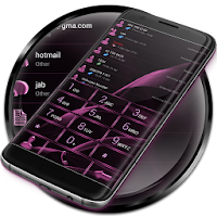 Dialer MetalGate Pink theme