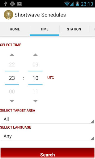 Shortwave Radio Schedules Screen 2