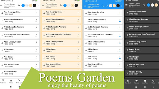 Android application Best English Poems screenshort