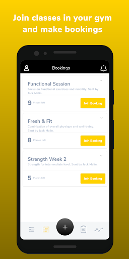 Android application ONE XPS Fitness screenshort