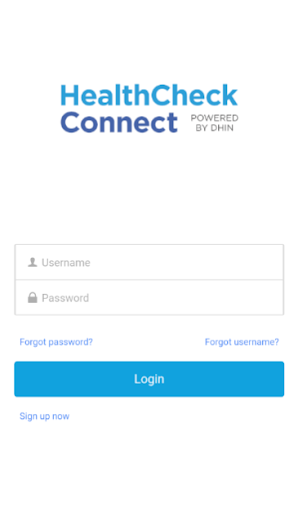 Android application Health Check Connect screenshort