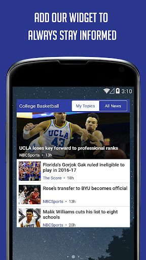 Screenshot of College Basketball News, Video