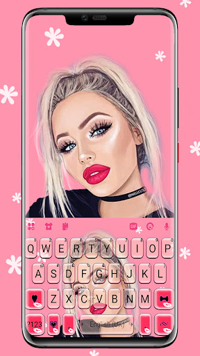 Android application Shine Pink Beauty Themes screenshort