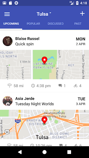Android application Ride Alert screenshort