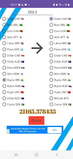 Simple currency conversion Screen 2