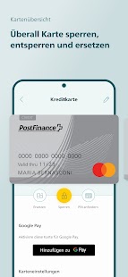 PostFinance App Screenshot