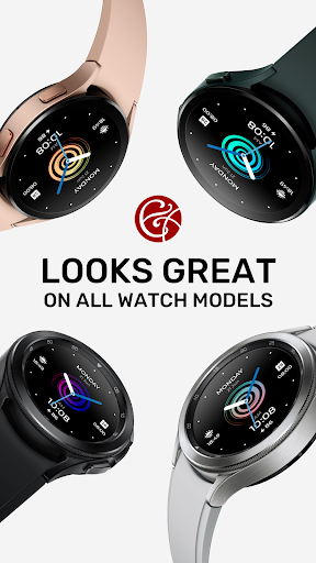 Watchface Rainbow Spiral Watch
