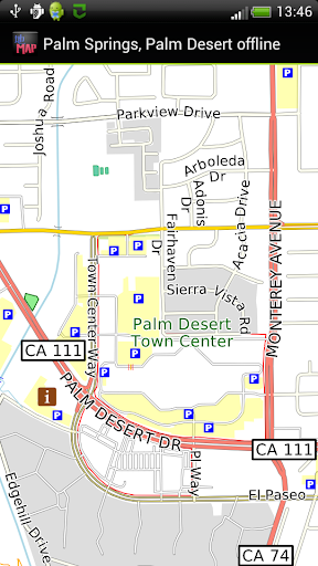 Palm Springs offline map Screen 2