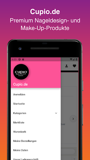 Android application Cupio.de screenshort