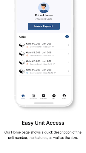 The Storage App Screen 2