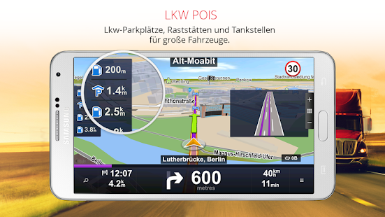 Sygic GPS LKW & Wohnmobil Screenshot