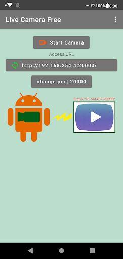 Android application Live Camera mini screenshort