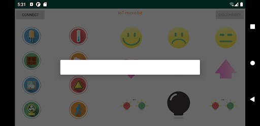 Android application IoT microbit screenshort