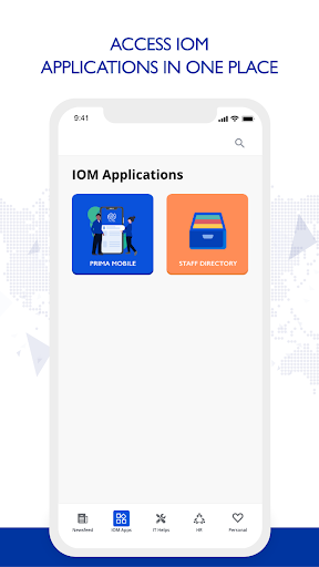 IOM Staff App Screen 2