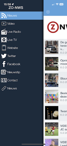 Android application ZO-NWS screenshort