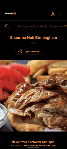 Android application Shaorma Hub Birmingham screenshort