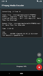 FFmpeg 媒体编码器 MOD APK（高级解锁）3