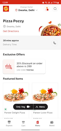 Pizza Pozzy Screen 2