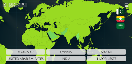 Países en el mapa del mundo - Apps en Google Play