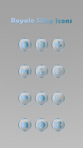 Royale Silky Light Blue Icons