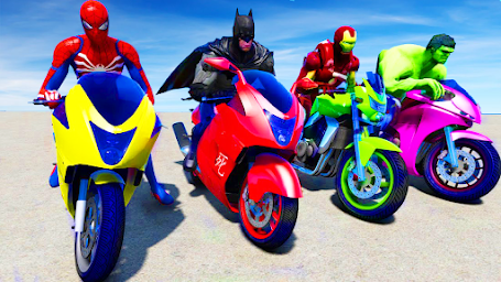 Superhero Bike Stunt GT Racing 3D Bike Racing Game