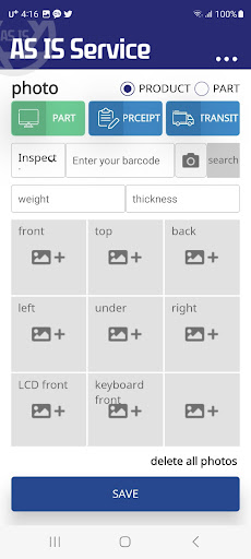 Android application ASIS GLOBAL SERVICE screenshort