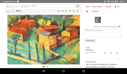 kunstnet - Art Community Screen 2