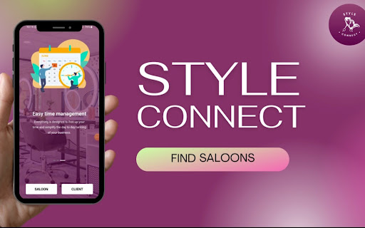 Android application StyleConnect Salon booking app screenshort