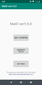 screenshot of MalO ver1.0.0 version 1.1.0
