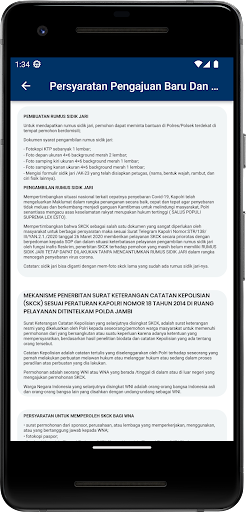 SKCK ONLINE POLDA JAMBI Screen 3