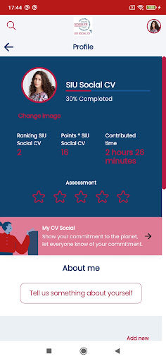 SIU Social CV Screen 3