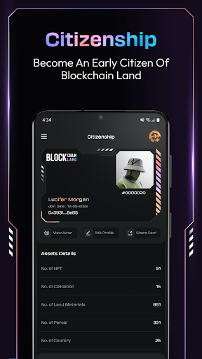 Screenshot of Blockchain Land Metaverse