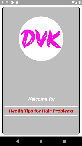 Android application Health Tips for Hair Problems screenshort