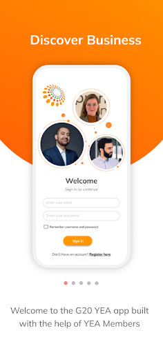 Android application G20 YEA screenshort
