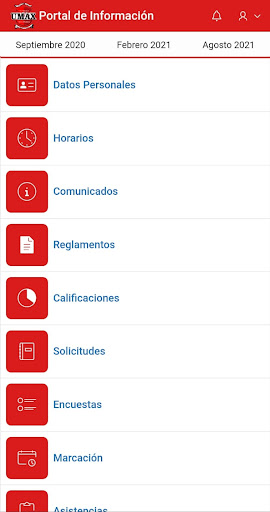Portal de Información UMAX Screen 2