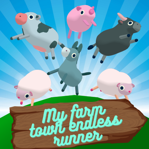My farm town endless runner logo