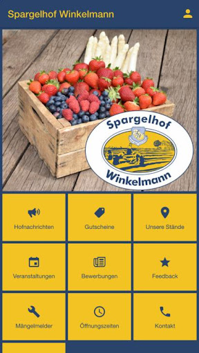Android application Spargelhof Winkelmann screenshort