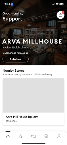 Android application Arva Mill House Bakery screenshort