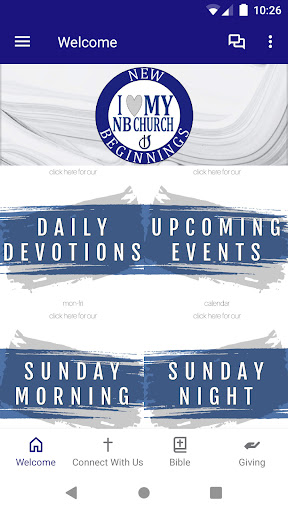 Android application Love My NB Church screenshort