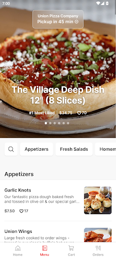 Union Pizza - CA Screen 2