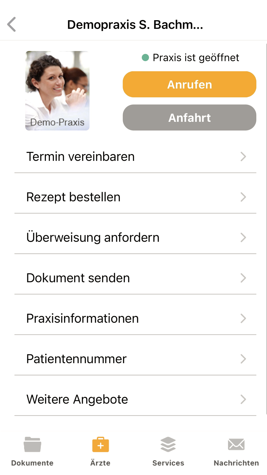 Android application App zum Doc: Ärztenetz Lippe screenshort