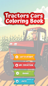 tractores - libro colorear