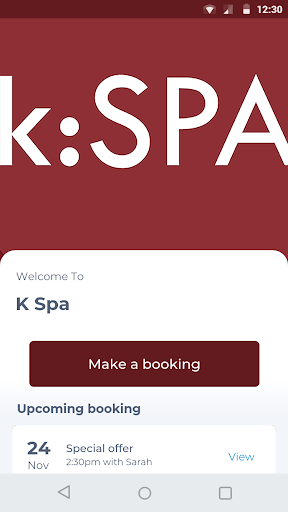 Android application K Spa screenshort