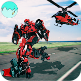 Helicopter Robot Transform 2018  -  Robot War Game icon