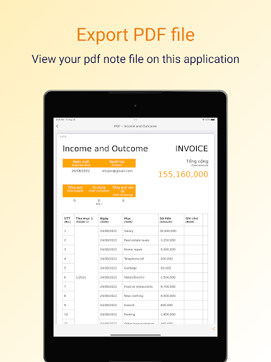 Tnote Transaction Note-Money