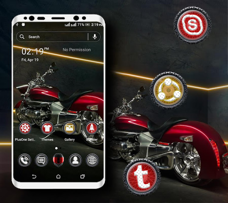 Red Bike Launcher Theme - 2.4 - (Android)